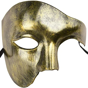 

1/pcs Halloween Mens Mask Masquerade Mask Cosplay Party Half Face Mask Christmas Mask Carnival Mask Christmas Gifts