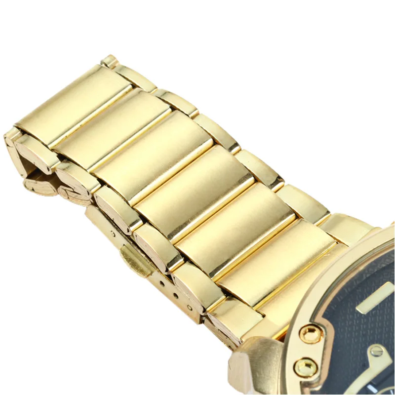 dz gold stainless steel band mens watches luxury brand quartz watch for men military relogio masculino (5)