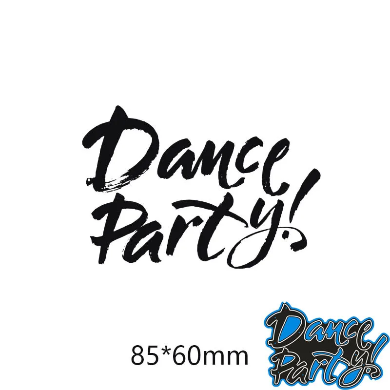

Dance Party Letters Metal Cutting Dies DIY Embossing Scrapbooking Cardmaking for Card Maker