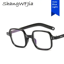 Анти-Синие Маленькие квадратные очки женские компьютерные голубые световые блокирующие очки антиблик очки мужские