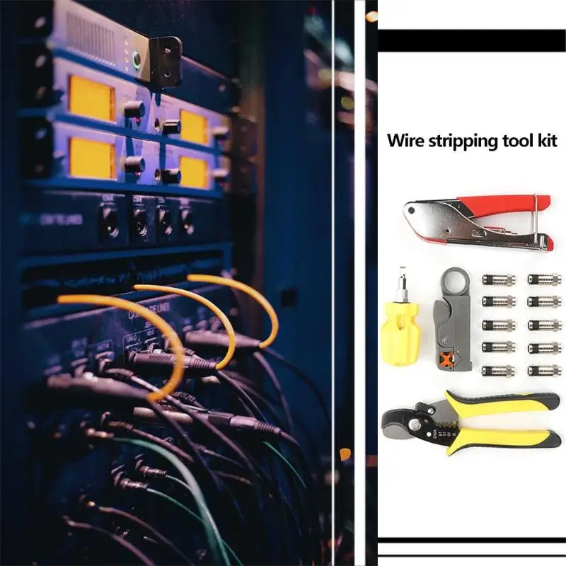 14 шт./компл. набор инструментов для ремонта сети провода RJ45 RJ11 RJ12 кабель Ethernet LAN зачистки/прессования линии/Tangent плоскогубцы