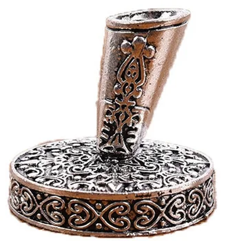 

European Vintage Feather Pen Pen Stand Metal Round Pen Holder Magic Fountain Pen Accessories Stainless Steel Stationery Gift