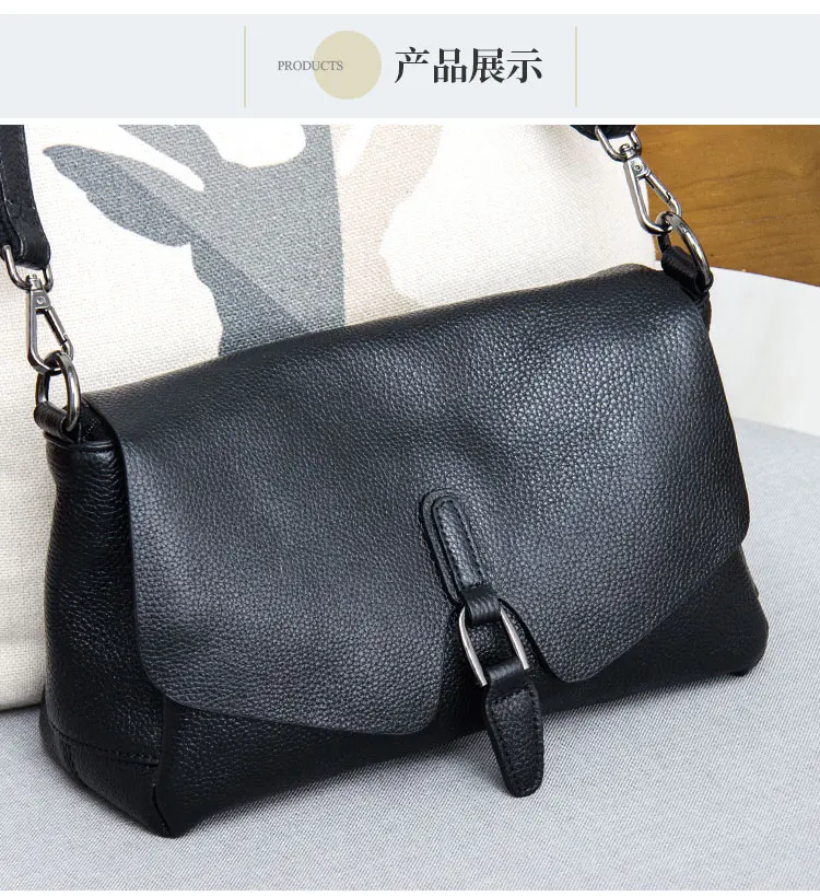 Sunny shop bolsa de couro genuíno das