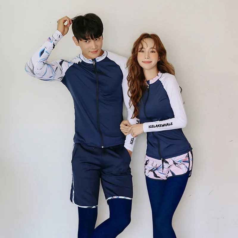 여성용 풀 수영복, 긴팔 수영복, 운동 서핑 운동복, 활동복 세트, 요가 조깅 및 래시가드, 5pcs 