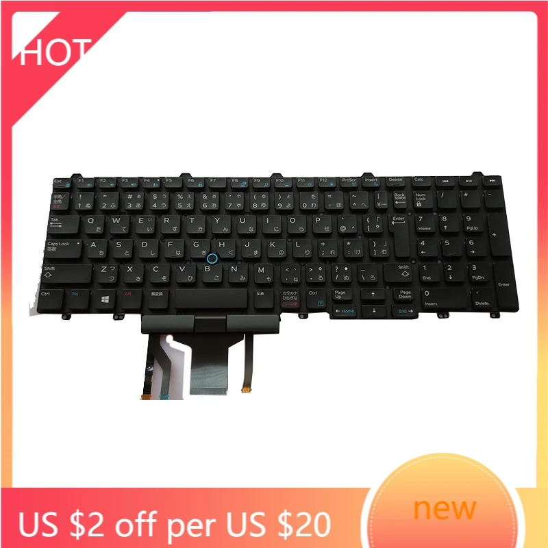 Новинка для Dell Latitude 5550 5580 E5550 E5570 E5580 с клавиатурой подсветкой JP JA Japanese|Клавиатуры