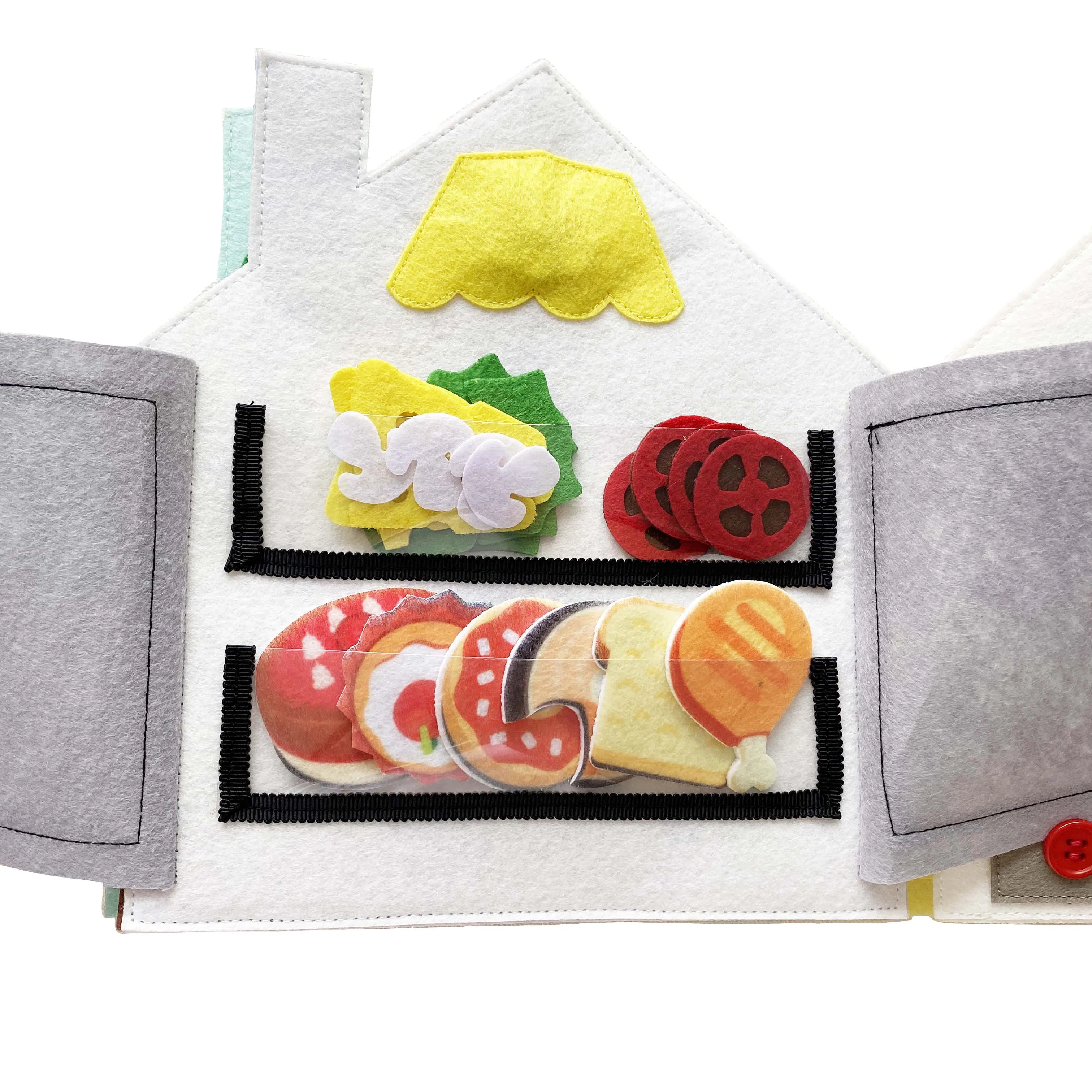 Felt Quiet Books -Soft Baby Books Touch and Feel Felt Book,Books Fabric Activity for Babies /Toddlers, Learning to Sensory Book