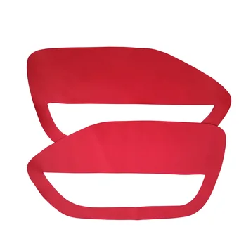 

Door Panel Insert Cards For Ford Mustang 2005-2009 Cover Red Faux Leather Ideal