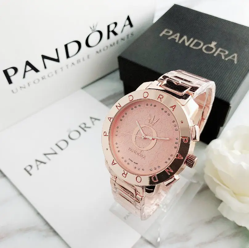 

2020 Luxury brand Quartz Wrist Dress Women Watches Silver Bracelet Ladies Watch Stainless Steel Clock Casual pandoraes Watch 52