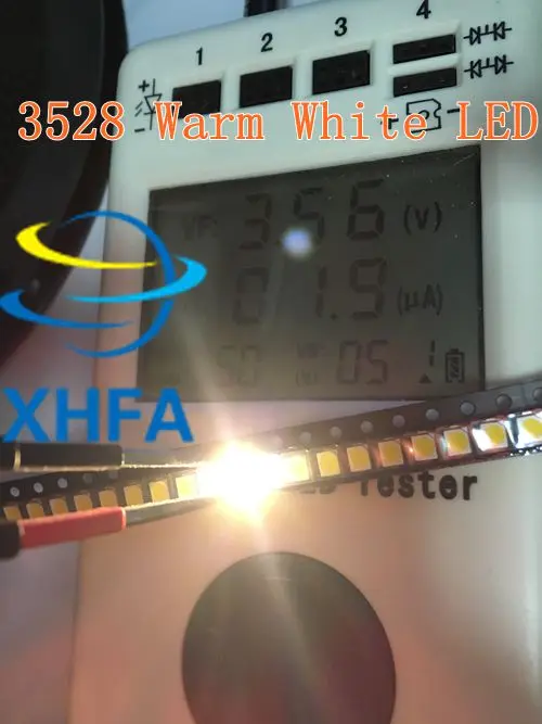 500 шт. оптовая продажа теплый белый светильник 1210 3528 SMD SMT яркий светодиодный |