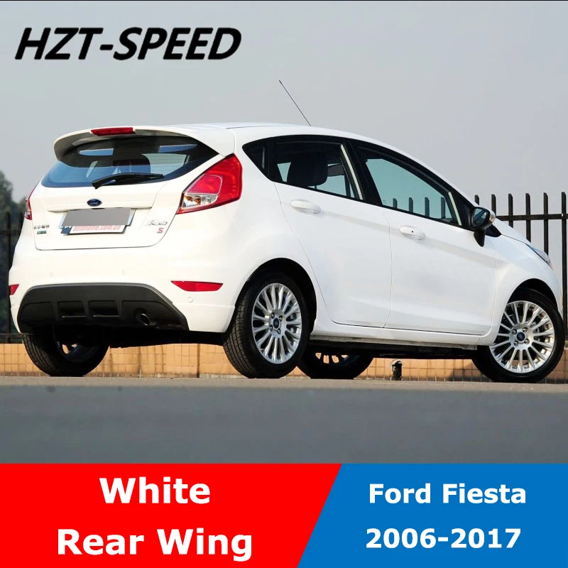 Высокое качество ABS различные цвета выбор заднего крыла Спойлер для Ford Fiesta хэтчбек модификация 2006- с пробивкой
