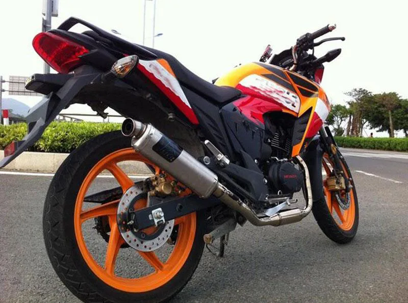 На входе 51 мм Универсальный Escape для XG250 YZF 250CC 300CC большинства мотоциклов Yoshimura глушитель трубы длинные дБ убийца