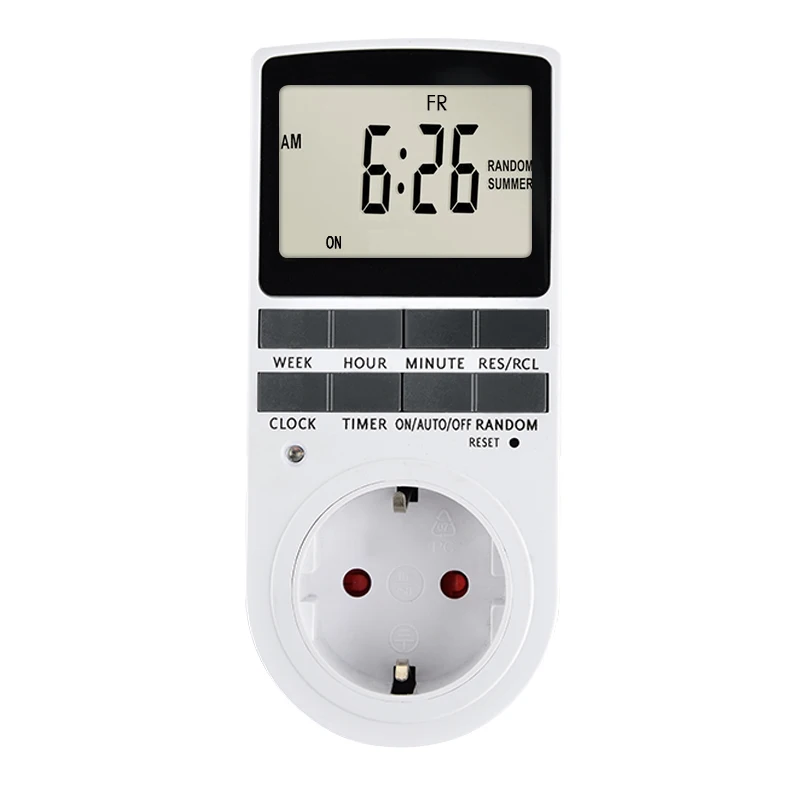 LCD Display Digital Plug-in Timer Socket 10 Programmable Switching Programs Energy Saving for Electrical Appliances | Обустройство