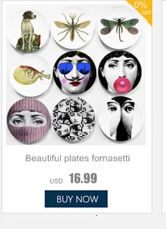 Черно-белые тарелки Fornasetti, домашнее украшение, рождественские украшения для ужина, декоративная настенная посуда, китайские настенные тарелки