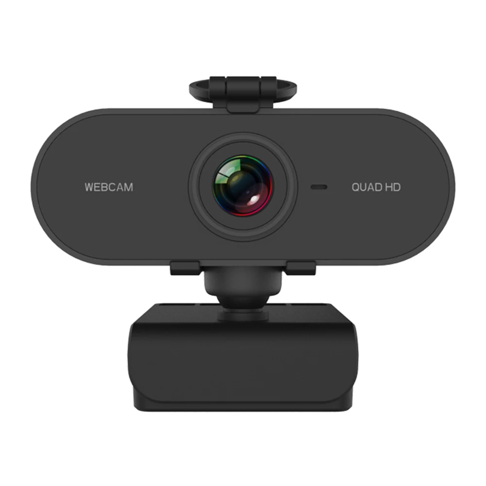 Webcam com Microfone Livre com Tripé de Cobertura de Privacidade para Computador Embutido Driver Câmera Web pc Smart tv 4mp 2k hd Usb 13 High Quality Computador e Escritório