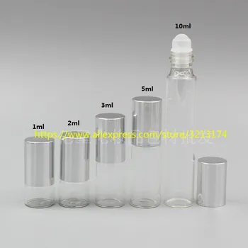 

wholesale 1ml 2ml 3ml 5ml 10ml roll-on bottle, mini sample perfume essential oil deodorization Aromatherapy Refillable Bottle