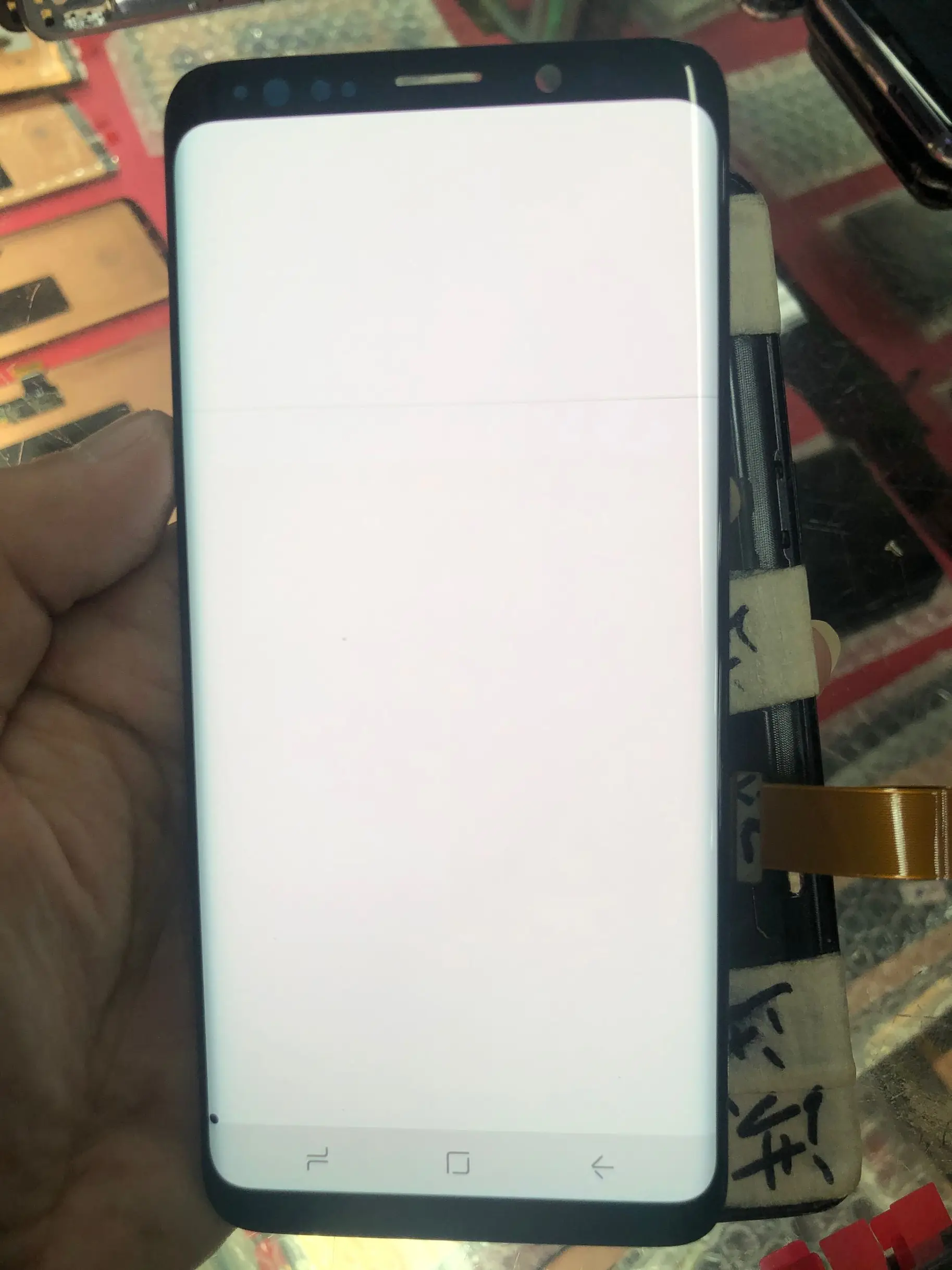 ЖК-дисплей для Samsung S8 Touch Plus S9 с полосой дисплей дефектом экран | Мобильные