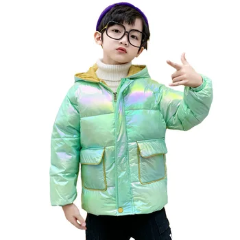 

Children's Winter Down Jacket 2020 New Boys Girls Thick Warm Colorful Fashion Coat Kids Waterproof Hooded Down Outwear