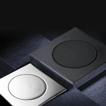 

Floor Drain Brass Square Floor Drain-Floor Cover Shower Room Push Down Drain Plug Anti-odor Bath Shower Drain