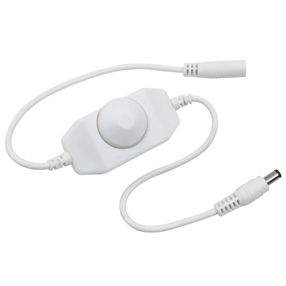 Led Practical Durable Manual Rotary Knob Controller Accessories Office Dimmer Switch Inline For Strip Light Home Easy Install