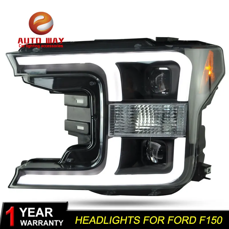 Car Styling Head Lamp case for Ford F150 headlights LED Ford F150 Headlight DRL Double Beam Bi-Xenon HID