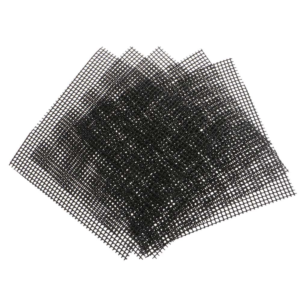 5 Pack 15 x 15 cm Rigid Polyethylene Garden Drainage Mesh Hole Screens