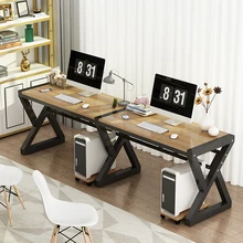 Простой компьютерный стол для двух человек, домашний стол для одной спальни, простой стол, офисный стол, стол для видеоигр