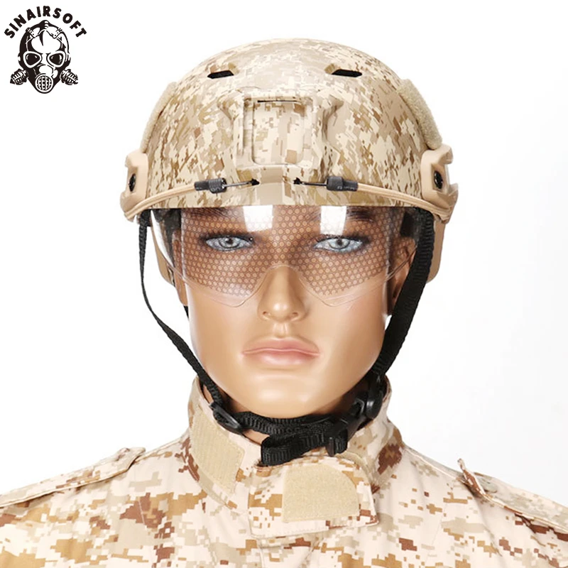 Быстрый Шлем SINAIRSOFT с защитным снаряжением тактический армейский шлем типа BJ для