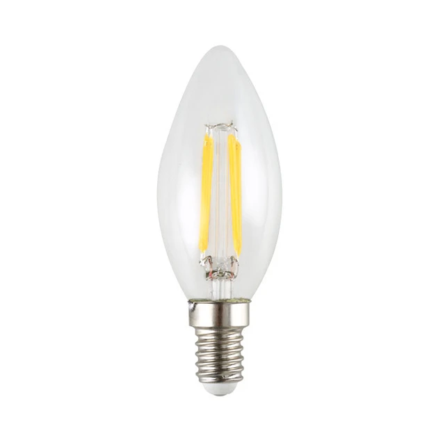 Hvornår I mængde effektiv High Brightness E14 COB LED Candle Lamp C35 C35L 4w 8w 12w LED Filament  Bulb light AC 220v 230v Crystal chandelier light source _ - AliExpress  Mobile