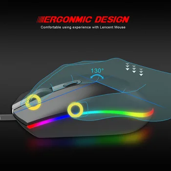 

High-end optical professional gaming mouse with 7 bright colors LED backlit and ergonomics design For LOL CS