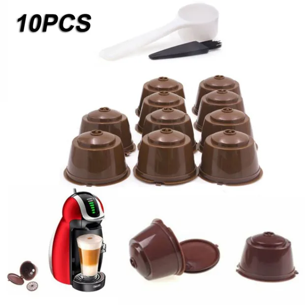 10 X многоразовые/многоразовые кофейные капсулы чашки для nescaffee dolcee Gusto пакет комплект