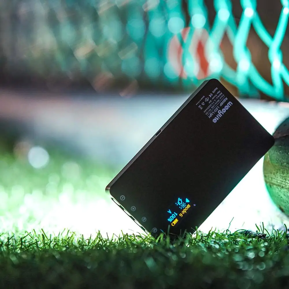 VILTROX Weeylife RB08P RGB светодиодный светильник для камеры, полноцветный выходной видео светильник, комплект с регулируемой яркостью 2500 K-8500 K, двухцветная панель, светильник CRI 95