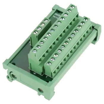 

12 Position Power Distribution DIN Rail Mount Interface Module Board Usb Connector
