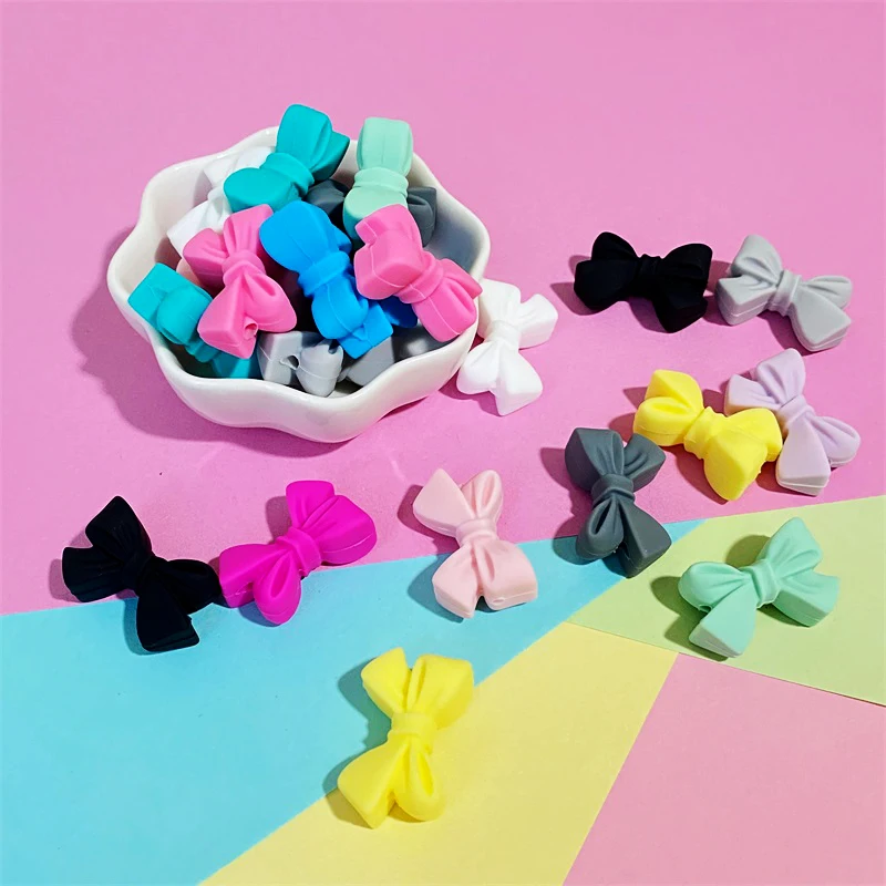 BPA Free Butterfly Shape Silicone Beads 10pcs for Pacifier Clips Baby Toys Baby Teether DIY Making Necklace teething toys silicone teething toys baby teething toys silicone beads silicone teething beads
