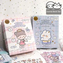 

Cute Kawaii Notebook Vintage Weekly Planner Monthly Daily Study Accessories Stationery School Supplies Organizer for Students