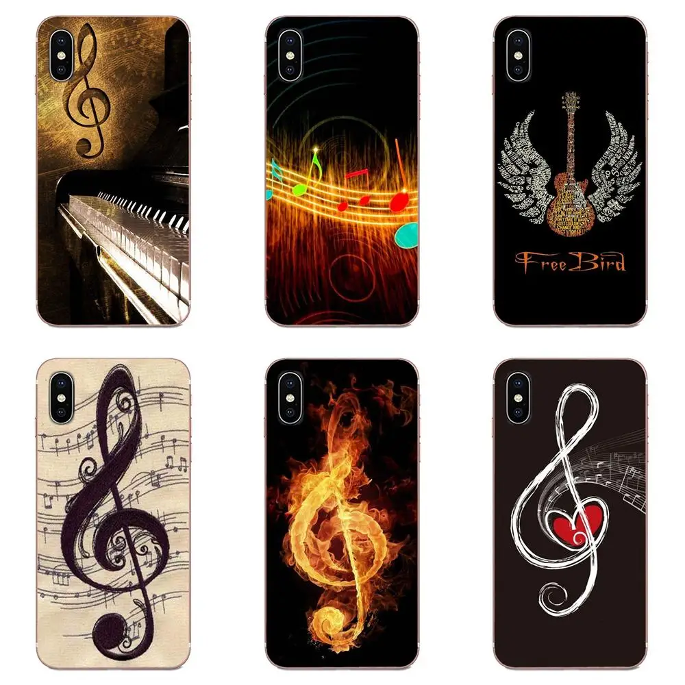 ТПУ чехол Capa для Galaxy Alpha Note 10 Pro A10 A20 A20E A30 A40 A50 A60 A70 A80 A90 M10 M20 M30 M40 музыкальный ключ и