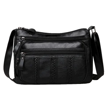 

Women Soft PU Leather Shoulder Bag New Casual Women Bag Cheaply Handbag Female Crossbody Messenger Bags