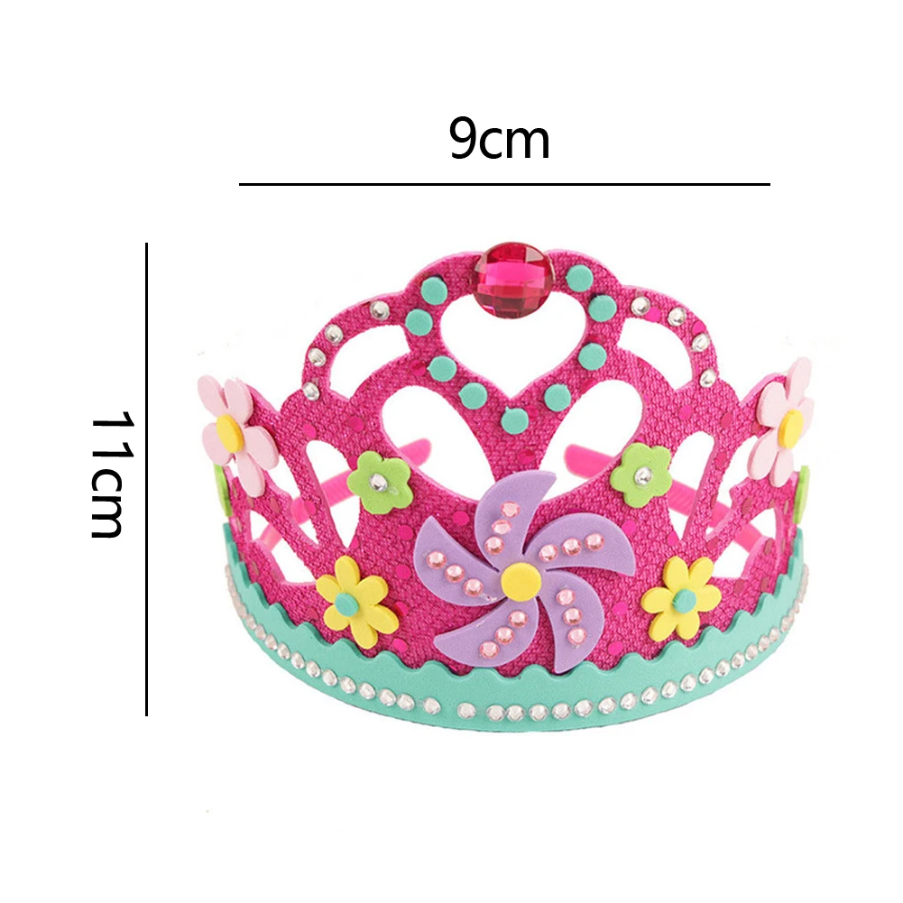 Красивый подарок на день рождения для детей, креативная корона, цветы, звезды, узоры, искусство для детей, сделай сам, новые игрушки для рукоделия, вечерние украшения, подарок