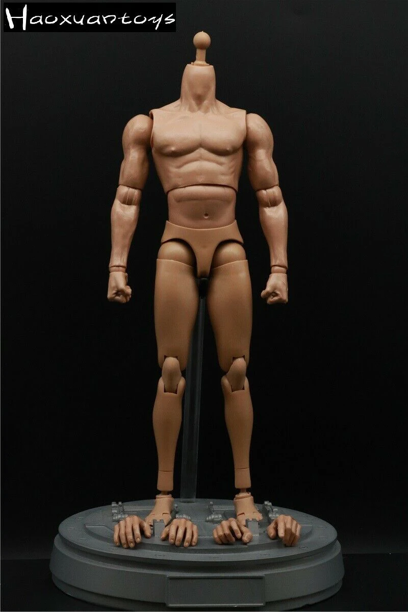 1:6 Scale Nude Muscle Man Soldier Model Toys Male Young Boy Body Figure For  12