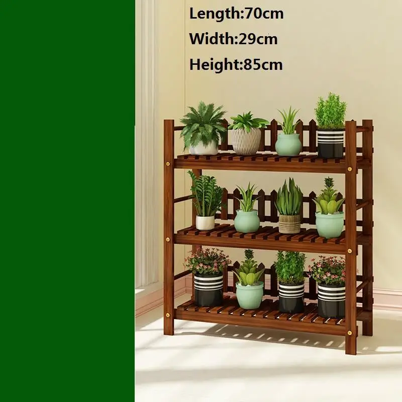 Number 6 Para Plantas Varanda Rack For Escalera Decorativa Madera Indoor Plant Pot Outdoor Stojak Na Kwiaty Shelf Dekoration Flower Stand - Цвет: Number 6