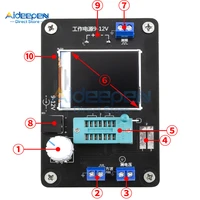 Upgraded Version GM328A Transistor Tester LCR Diode Capacitance ESR Voltage Frequency Meter PWM Signal Generator Russian/English 2