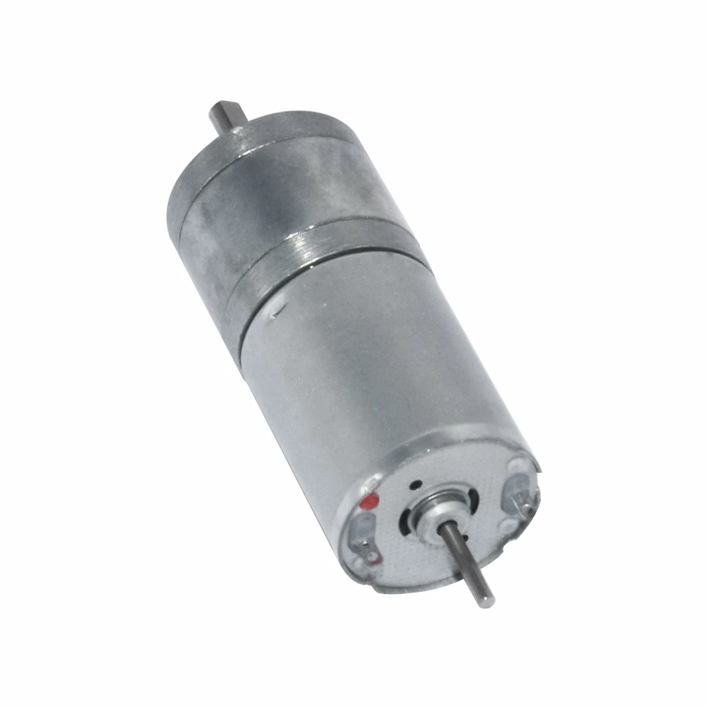 

DC Gear Motor Lengthening Shaft Installable Encoder 12V 24V 10/15/25/35/60/80/130/150/300/600 RPM DC Brush Gear Motor 25GA370D