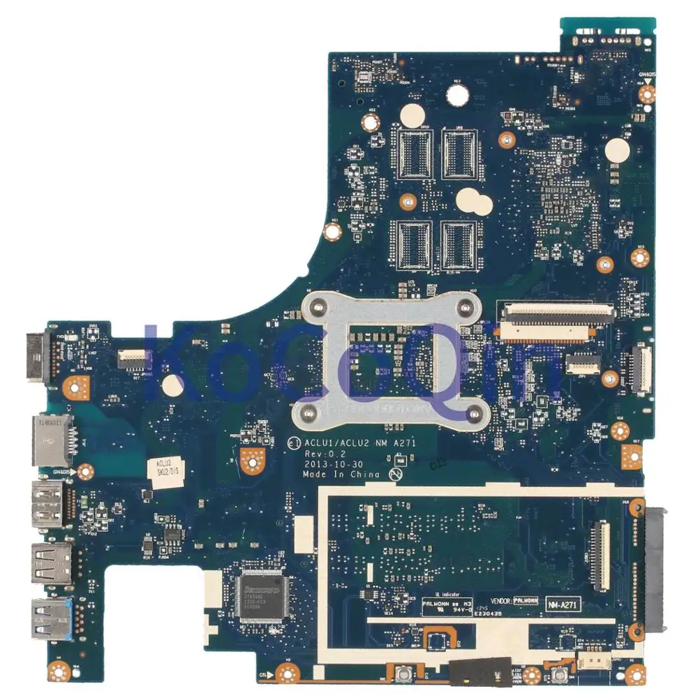 wonderful  KoCoQin laptop Motherboard For LENOVO G50-70 SR16P i3-4100U Mainboard NM A271 72777777 216-0856050