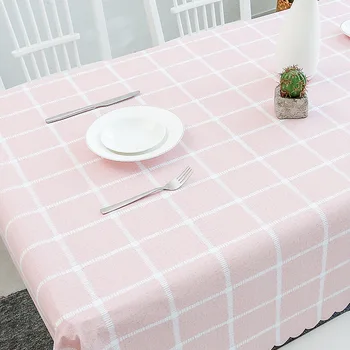 

Waterproof Tablecloth PVC Imitation Cotton Hipster Home Nordic Pastoral Coffee Table Tablecloth Plastic Tablecloth