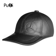 Pudi Мужская бейсболка из натуральной кожи, новинка, зимняя теплая Бейсболка из натуральной кожи, спортивные бейсболки, шапки черного, коричневого цвета