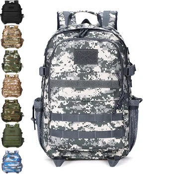 

40L Camping Backpack Military Bag Nylon Men Travel Bags Tactical Army Molle Climbing Rucksack Hiking Outdoor Sac De Sport Tas