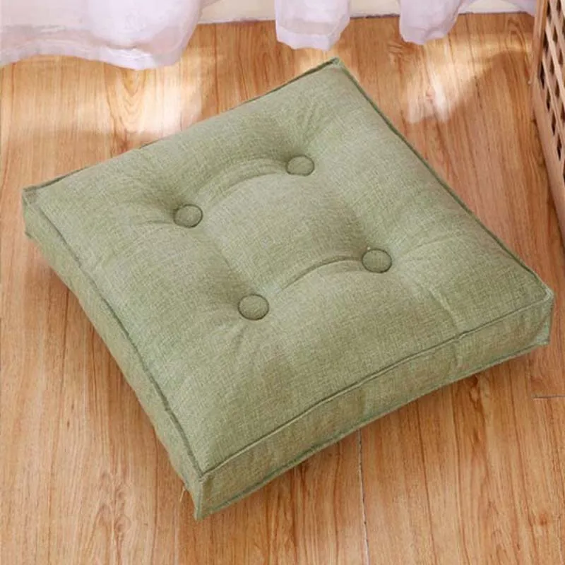 9 Твердая японская Подушка Cattail Hassock Seat Pad копчик, ортопедический коврик подушка на спинку стула квадратный утолщенный напольный коврик Pouf Futon - Цвет: 9