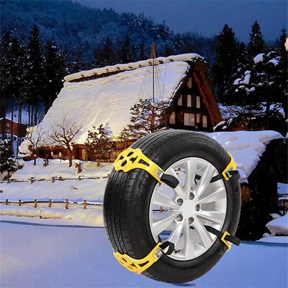1 шт. универсальная уличная противоскользящая цепь для шин, термопластичная Автомобильная аварийная зимняя противоскользящая цепь для снега, грязи, песчаной дороги