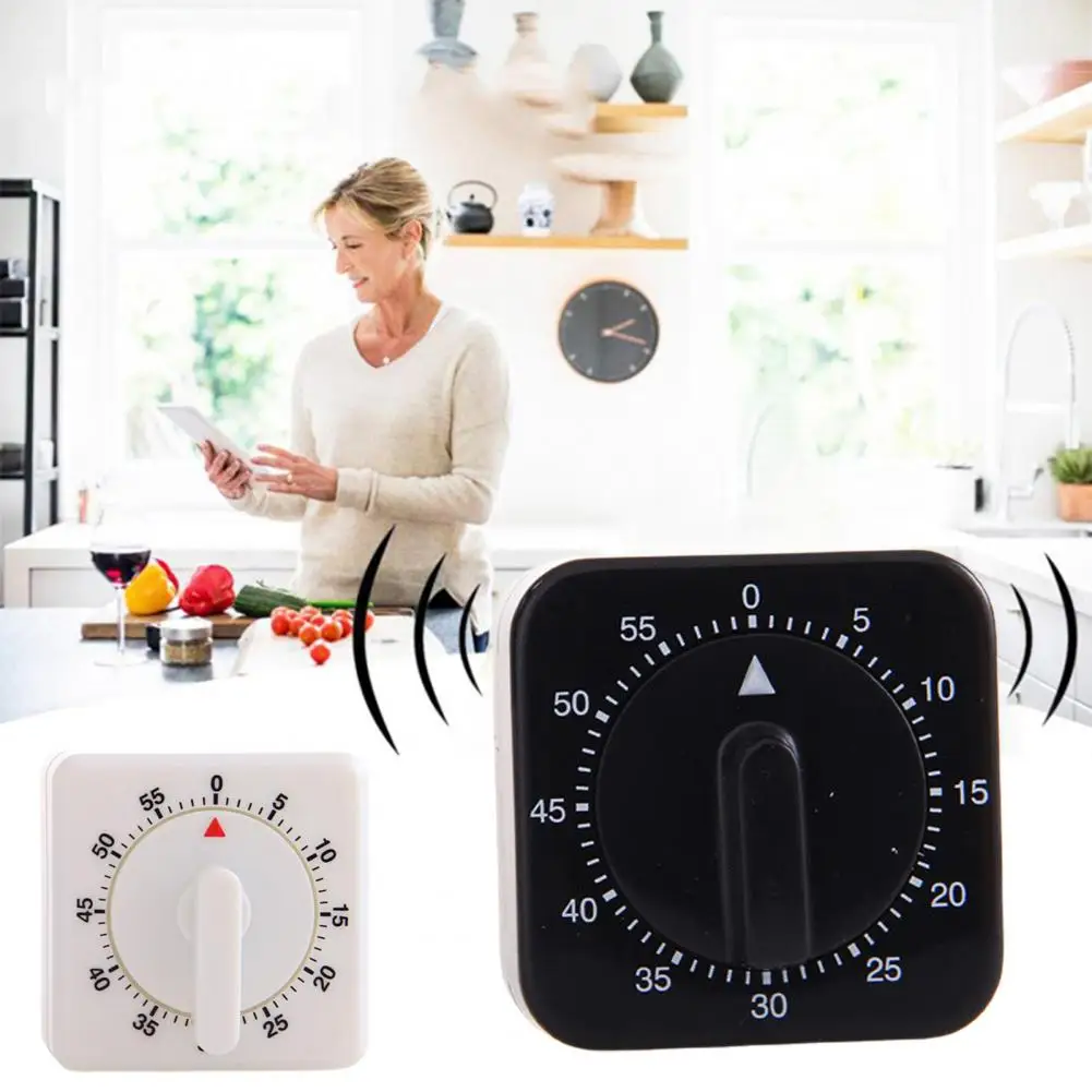 

Stylish Timer Multifunctional Plastic Kitchen Timer Visual Effect Study Timer