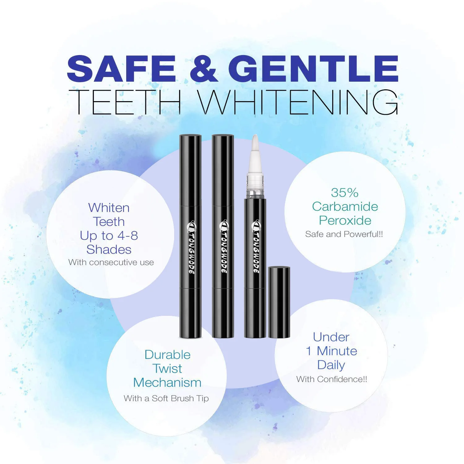 Набор для отбеливания зубов Tongwode устройство гигиены полости рта с 3 ручками 1