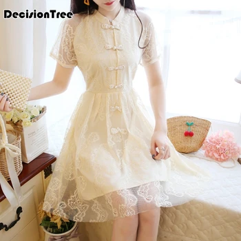 

2020 lace dresses chinese women cheongsam mesh dress gown bride wedding evening party qipao chinese dress